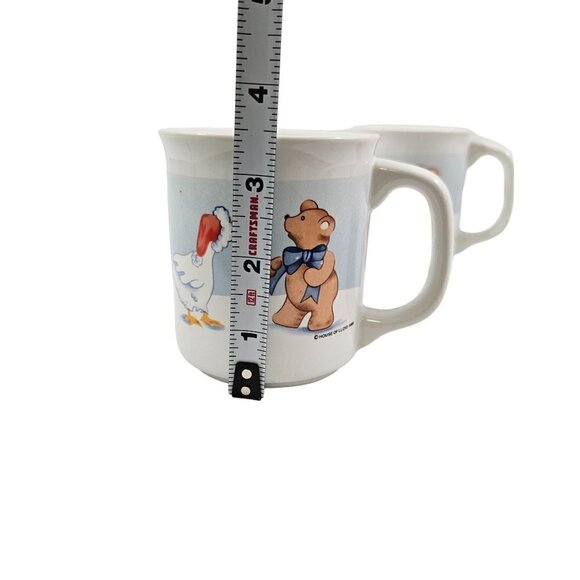 House of Lloyd Goose Bearies Teddy Bear & Goose  in the Snow Ceramic Cup Mugs - Picture 13 of 15